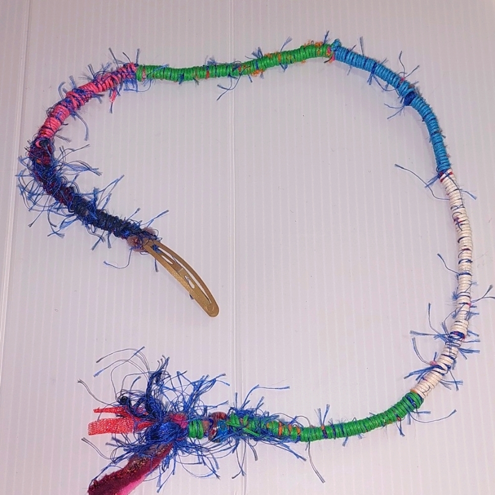 Colorful Hair Decoration ,Clip it right into your hair .Handmade